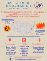 Bando per 2 borse di studio SUSI – Study of the U.S. Institute for Student Leaders