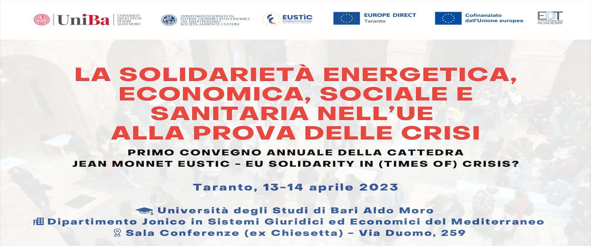 Primo Convegno annuale EUSTiC 13-14 aprile 2023