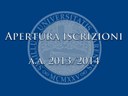 Apertura iscrizioni 2013-2014