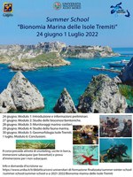 Summer School, seconda edizione: Bionomia marina delle Isole Tremiti - 27/06-01/07/2022