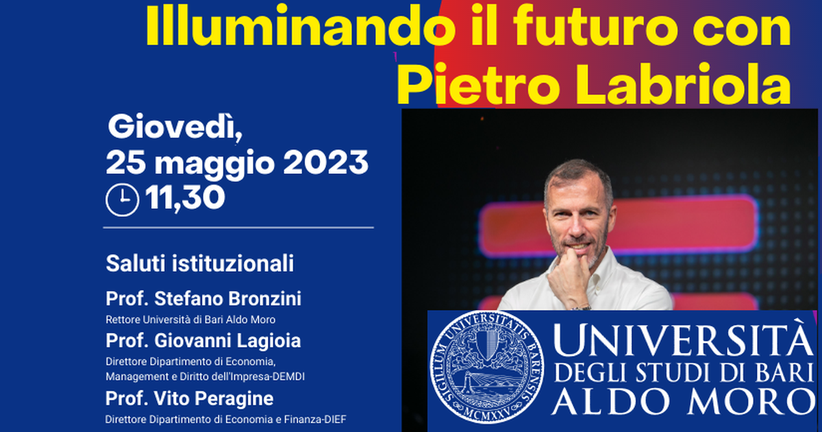 Illuminando il futuro con Pietro Labriola - Amministratore delegato  di TIM