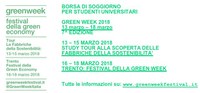 Borse di soggiorno - settima edizione della Green Week – Festival della Green Economy
