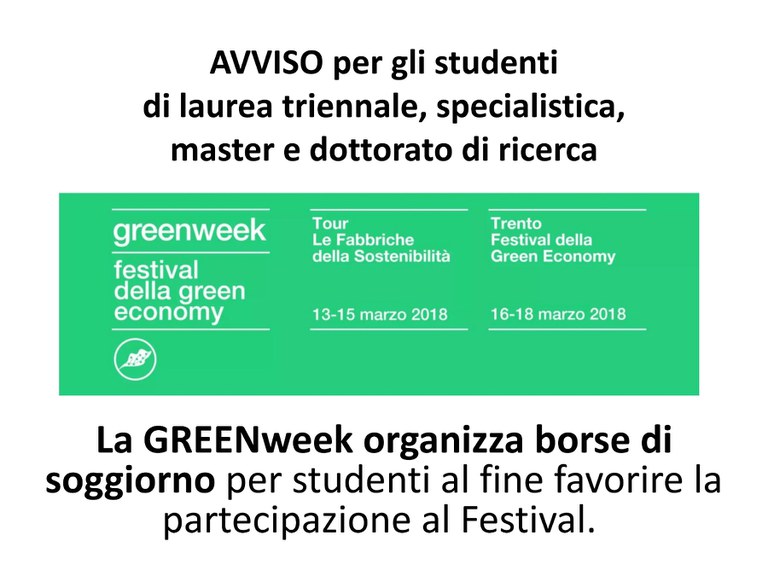 Avviso Green week 0001