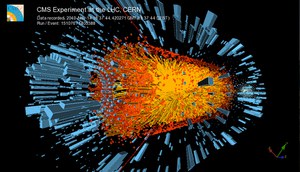 CMS: prima evidenza di produzione della particella X in collisioni relativistiche di ioni pesanti