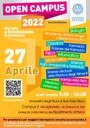 Open Campus 2022  -  In Presenza - 27 Aprile 2022 - Orientamento Lauree Triennali e Ciclo Unico in Ambito STEAM di UniBa