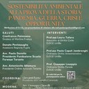 Convegno "Sostenibilità ambientale alla prova della storia: pandemia, guerra, crisi e opportunità"